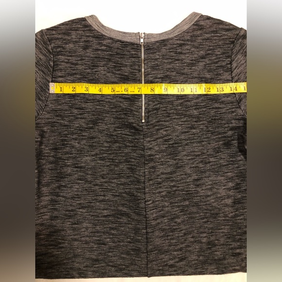 Gilli charcoal dress with back zipper & short sleeves - Picture 13 of 13